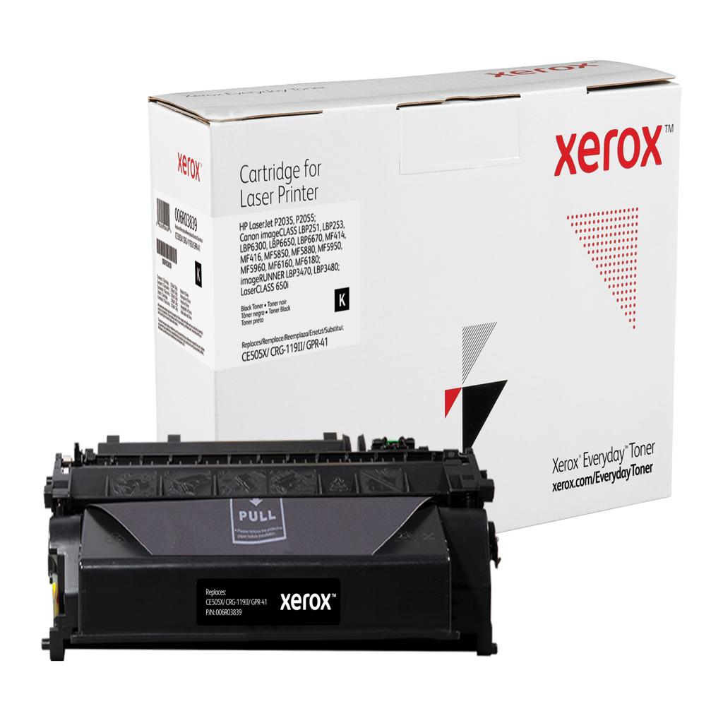 XEROX Everyday Toner para HP 05X LaserJet P2055(CE505X CRG119II GPR41) Negro