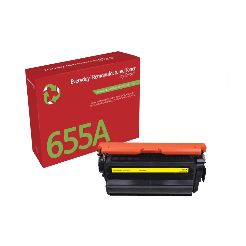 XEROX Everyday Remanufactured Toner para HP 655A (CF452A), Standard Capacity