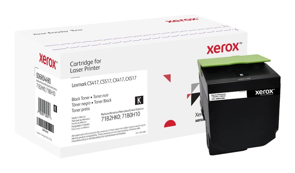 [44042] [006R04490] XEROX Everyday Toner Lexmark CS417 CS517 CX417 CX517 (71B2HK0 71B0H10)          DESCATALOGADO