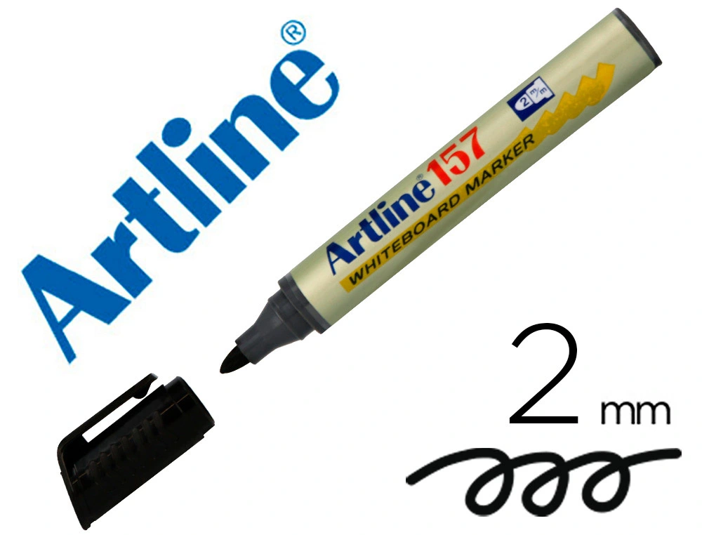 [22095] Rotulador artline pizarra ek-157 negro punta redonda 2 mm