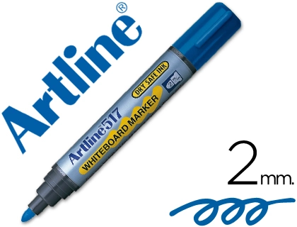 [15474] Rotulador artline pizarra ek-517 azul punta redonda 2 mm tinta de bajo olor