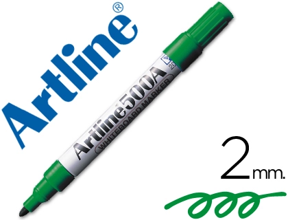[11749] Rotulador artline pizarra ek-500 verde punta redonda 2 mm recargable