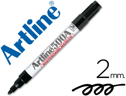 [11747] Rotulador artline pizarra ek-500 negro punta redonda 2 mm recargable