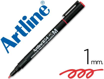 [10926] Rotulador artline retroproyeccion punta fibra permanente ek-854 rojo -punta redonda 1 mm