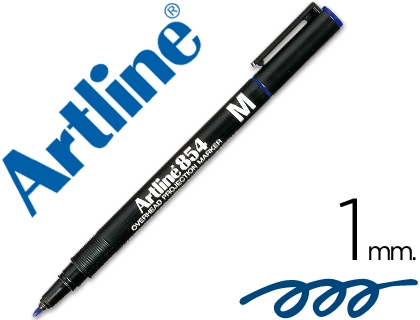 [10924] Rotulador artline retroproyeccion punta fibra permanente ek-854 azul -punta redonda 1 mm