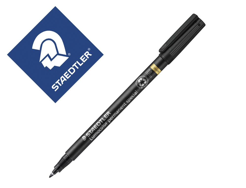 [300019] Rotulador staedtler lumocolor retroproyeccion punta de fibra permanente special 319-9 negro punta fina