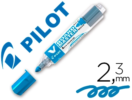 [47183] Rotulador pilot v board master para pizarra blanca azul tinta liquida trazo 2,3mm