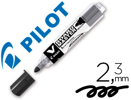 [47182] Rotulador pilot v board master para pizarra blanca negro tinta liquida trazo 2,3mm
