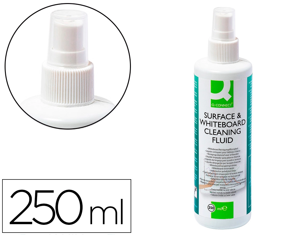 [26588] Limpiador de pizarra blanca q-connect bote pulverizador de 250 ml