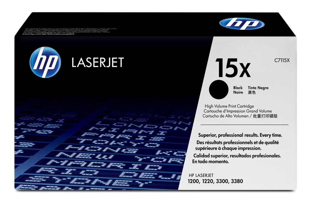 [7254] [C7115X] HP Laserjet /1200/1220/ 3300/3320/ 3330/3380 Toner Alta Capacidad, 3.500 Paginas