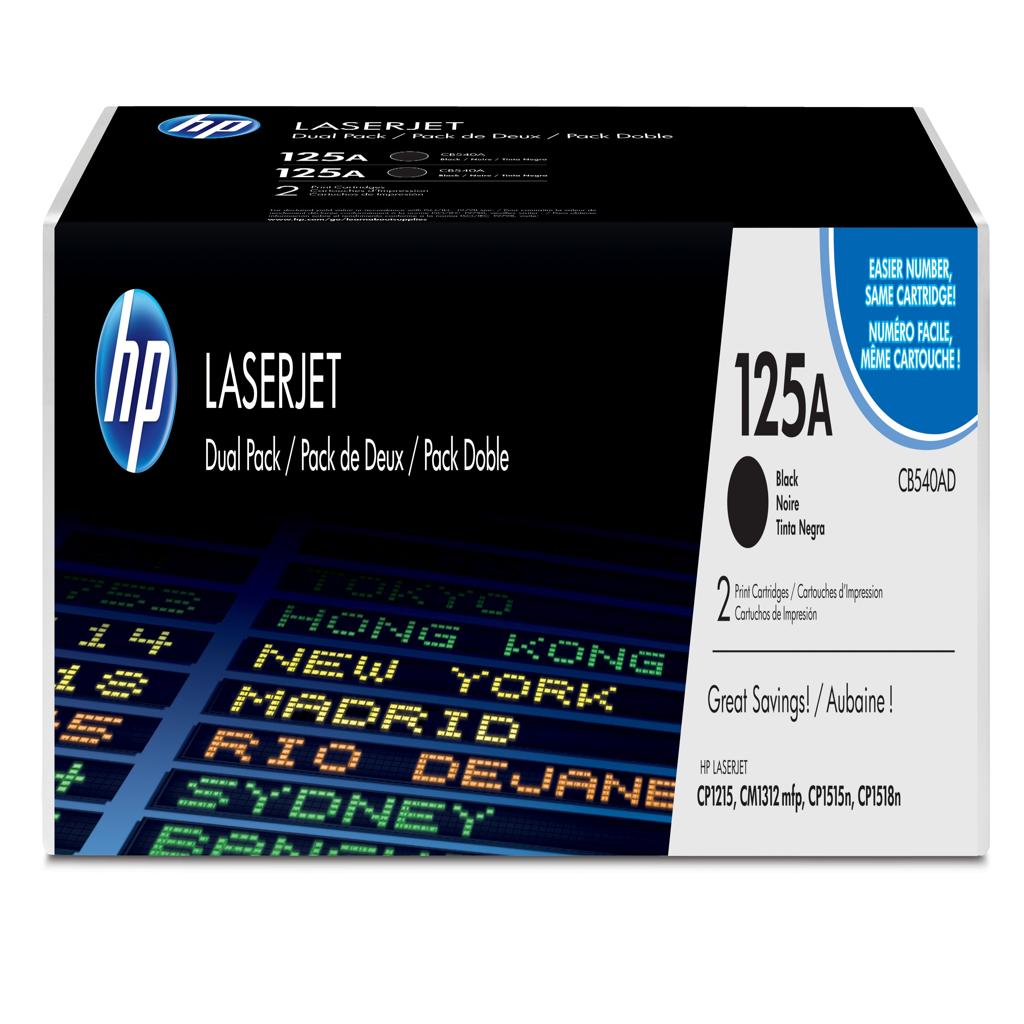 [17731] [CB540AD] HP Laserjet CP1210, CM131 Toner negro nº125A (Pack 2) - DESC