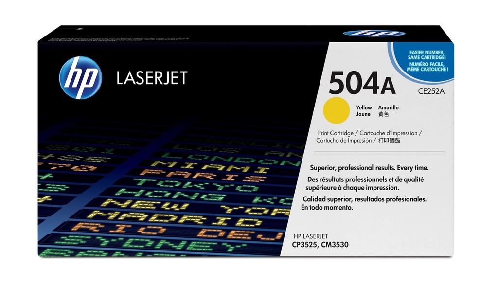 [12384] [CE252A] HP Laserjet CP3525 Toner Amarillo 504A