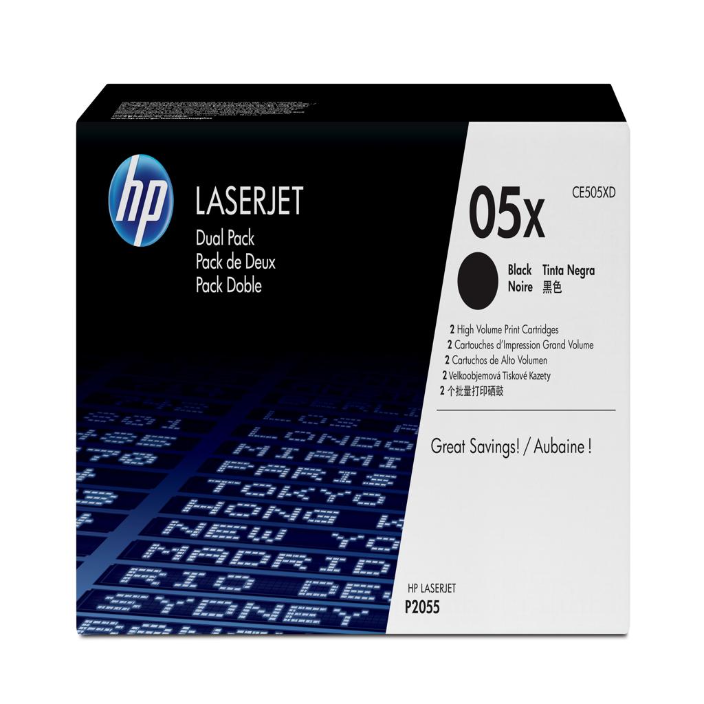 [17652] [CE505XD] HP Laserjet P2055D/2055DN Toner Negro 6.000 Paginas Pack-2 DESC
