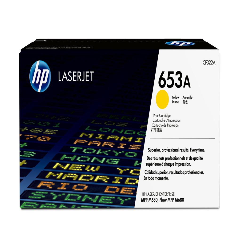 [30468] [CF322A] HP LaserJet Enterprise Flow MFP M680f 653A Toner Amarillo