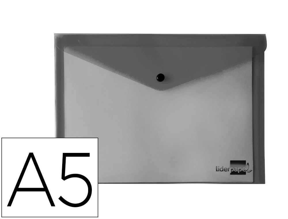 [11289] Carpeta liderpapel dossier broche polipropileno din a5 negro opaco