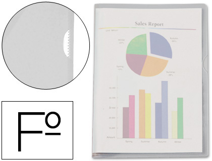 [1119] Carpeta dossier uñero plastico esselte folio translucidoo