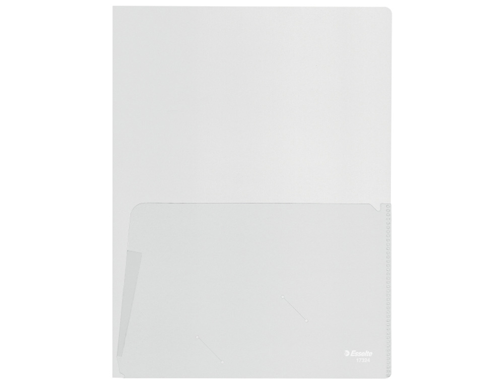 [242816] Carpeta dossier esselte din a4 dos bolsas canguro polipropileno 180 mc transparente bolsa de 5