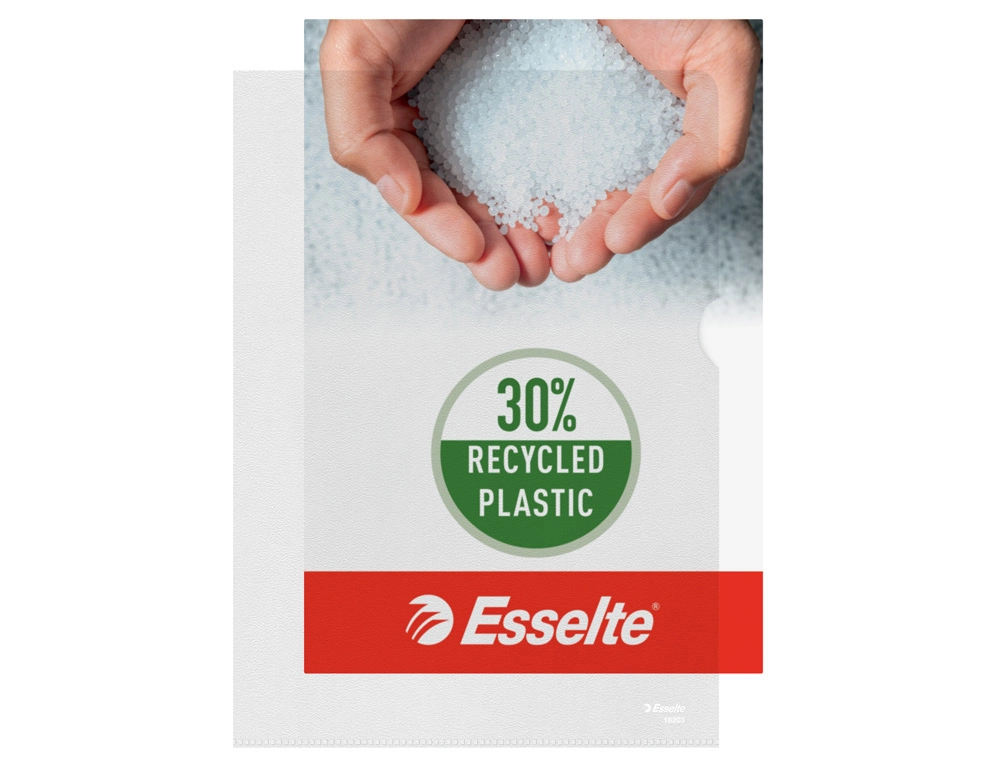 [241142] Carpeta dossier uñero esselte din a4 polipropileno piel de naranja 80 mc transparente bolsa de 100 unidades