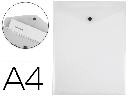 [59427] Carpeta liderpapel dossier broche polipropileno din a4 formato vertical transparente 50 hojas