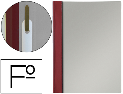[52702] Carpeta dossier fastener pvc esselte folio burdeos