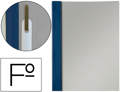 [52700] Carpeta dossier fastener pvc esselte folio azul marino