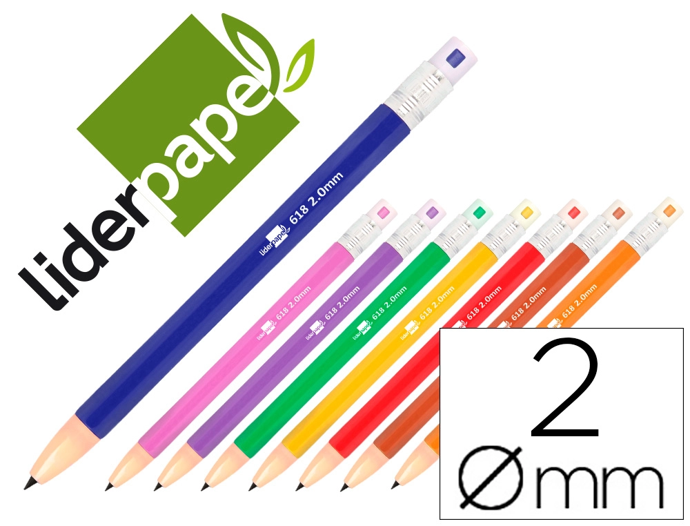 [49174] Portaminas liderpapel 2 mm colores surtidos