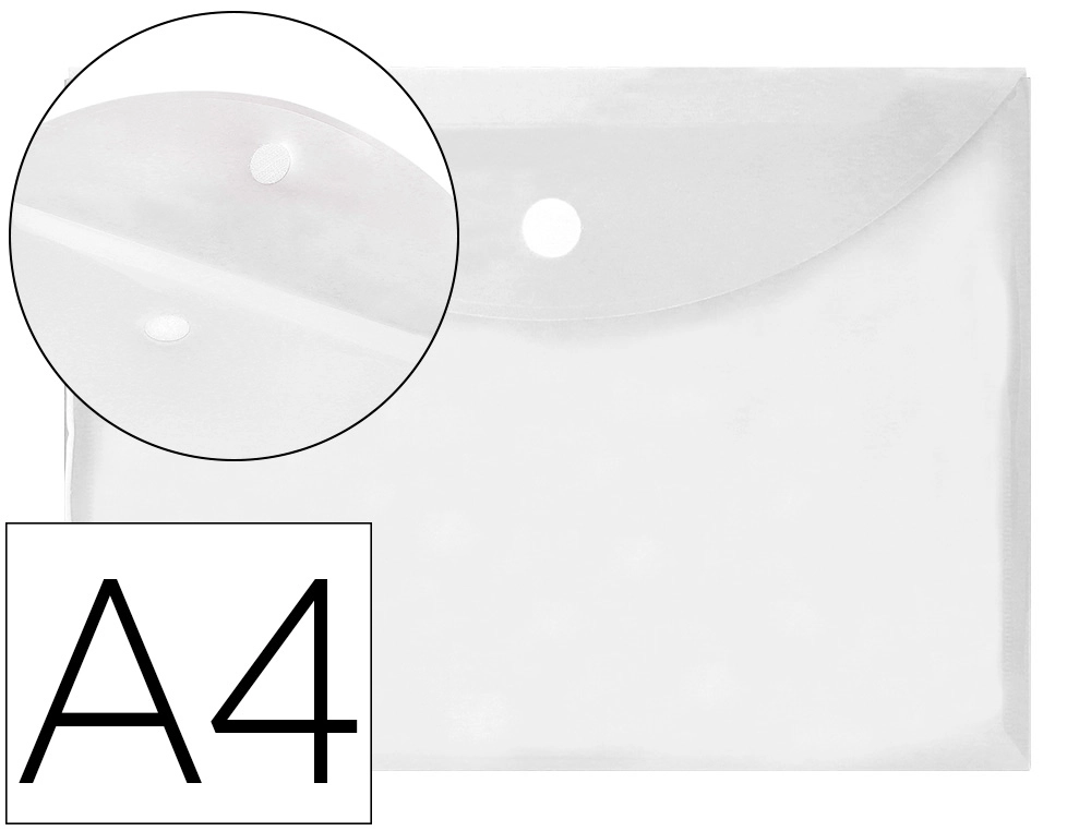 [35995] Carpeta liderpapel dossier a4 cierre de velcro transparente