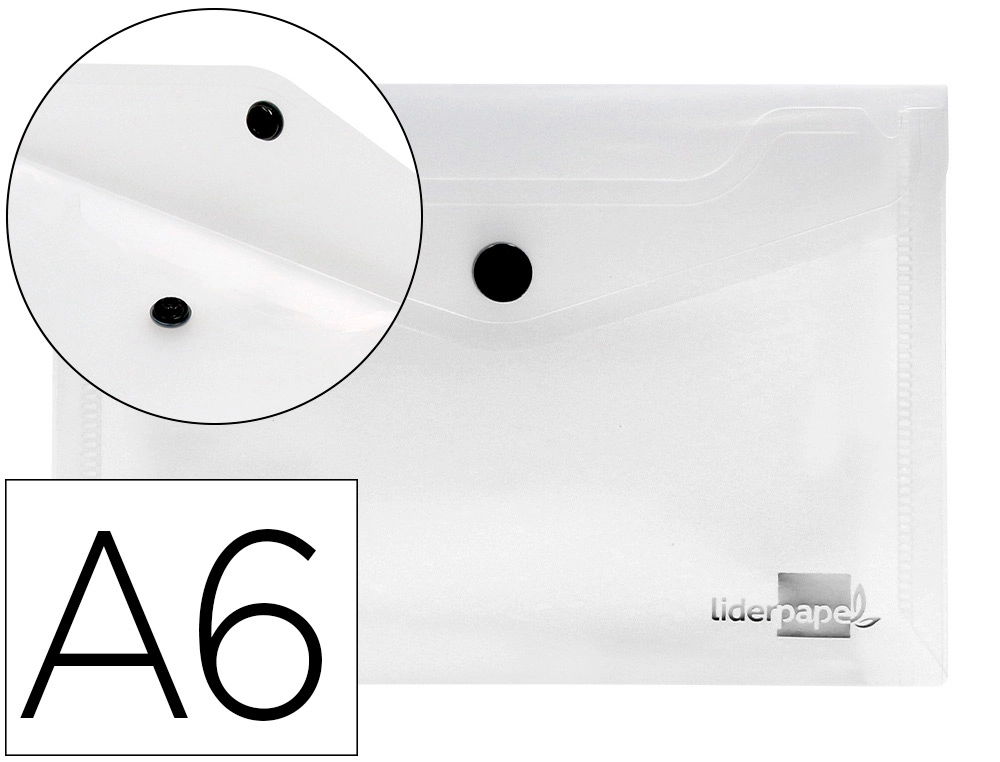 [32844] Carpeta liderpapel dossier broche 44234 polipropileno din a6 transparente translucido