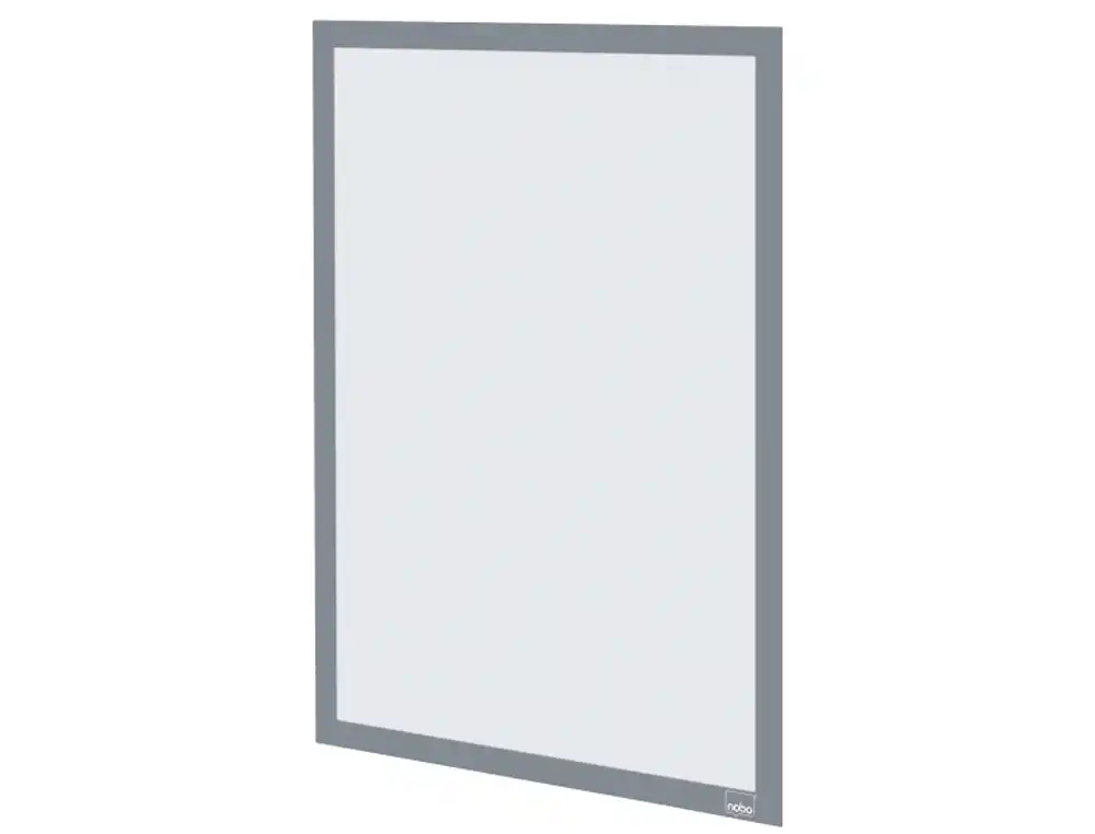 [172004] Marco porta anuncios nobo din a3 marco magnetico autoadhesivo color plata pack de 2 unidades