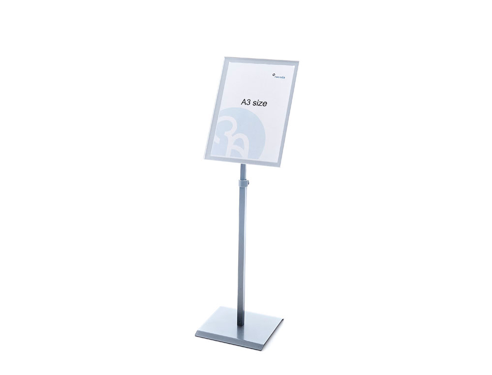 [169627] Expositor rocada de suelo magnetico rotativo 90 horizontal/vertical altura ajustable din a3