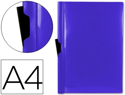 [26902] Carpeta liderpapel dossier pinza lateral 45322 polipropileno din a4 azul 60 hojas pinza deslizante