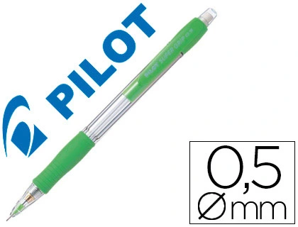 [150278] Portaminas pilot super grip verde claro 0,5 mm sujecion de caucho
