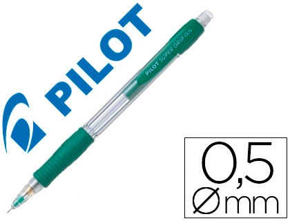 [150277] Portaminas pilot super grip verde 0,5 mm sujecion de caucho