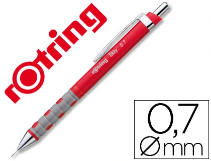 [91021] Portaminas rotring tikky 0,7 mm rojo