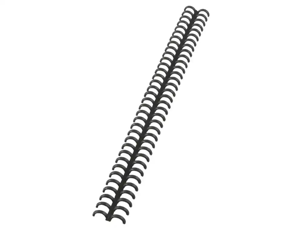 [242781] Canutillo gbc ibiclick plastico negro 8 mm caja de 50 unidades