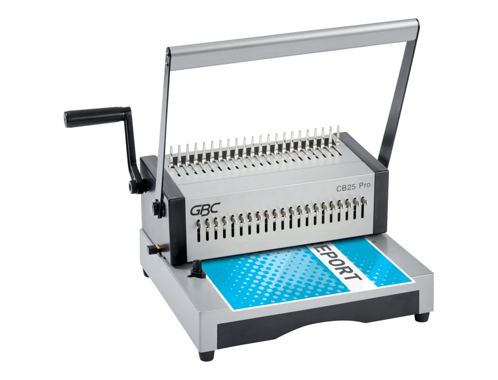 [171984] Encuadernadora para canutillo gbc combbind cb25 pro perfora 25 hojas tamaño a4 encuaderna 500 hojas