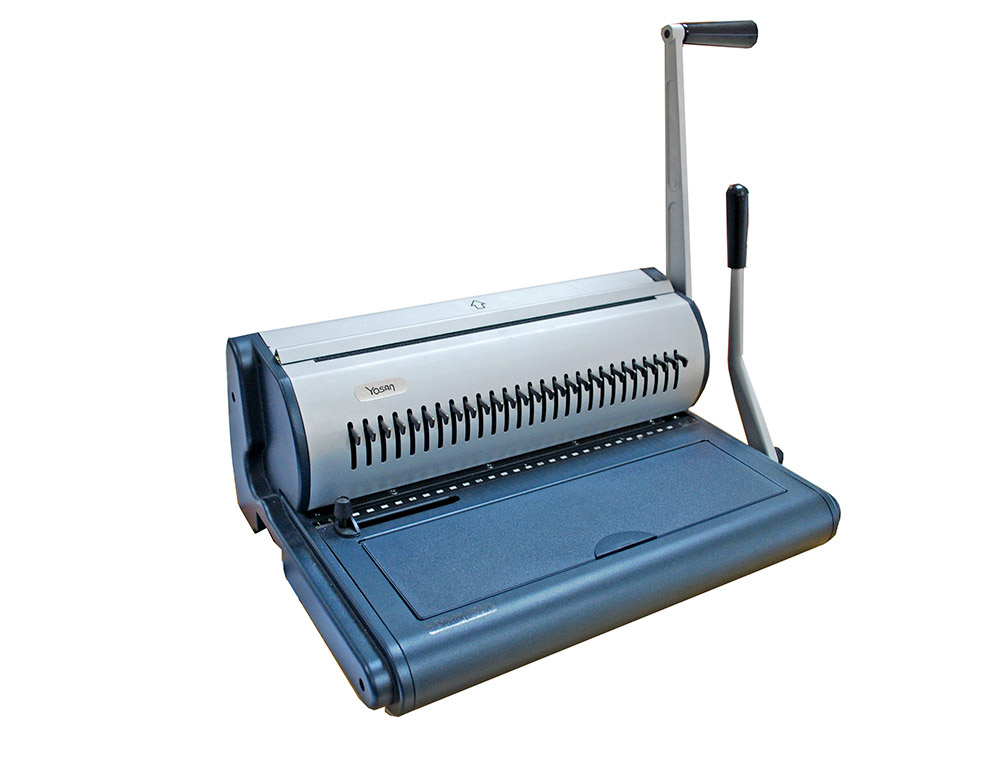 [167613] Encuadernadora yosan w26 wire con cerrador perfora hasta 27 hojas encuaderna hasta 200 hojas