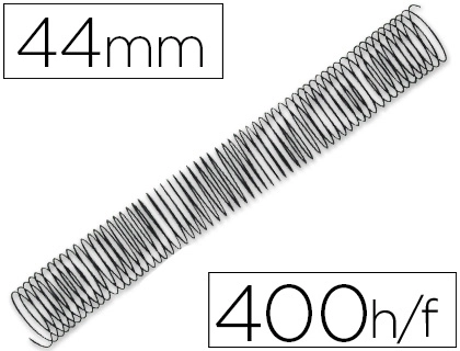 [154066] Espiral metalico q-connect 64 5:1 44mm 1,2mm caja de 25 unidades