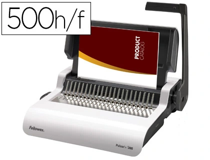 [58346] Encuadernadora manual para canutillo fellowes pulsar+300 perfora 20 hojas tamaño din a4encuaderna hasta 300 hojas