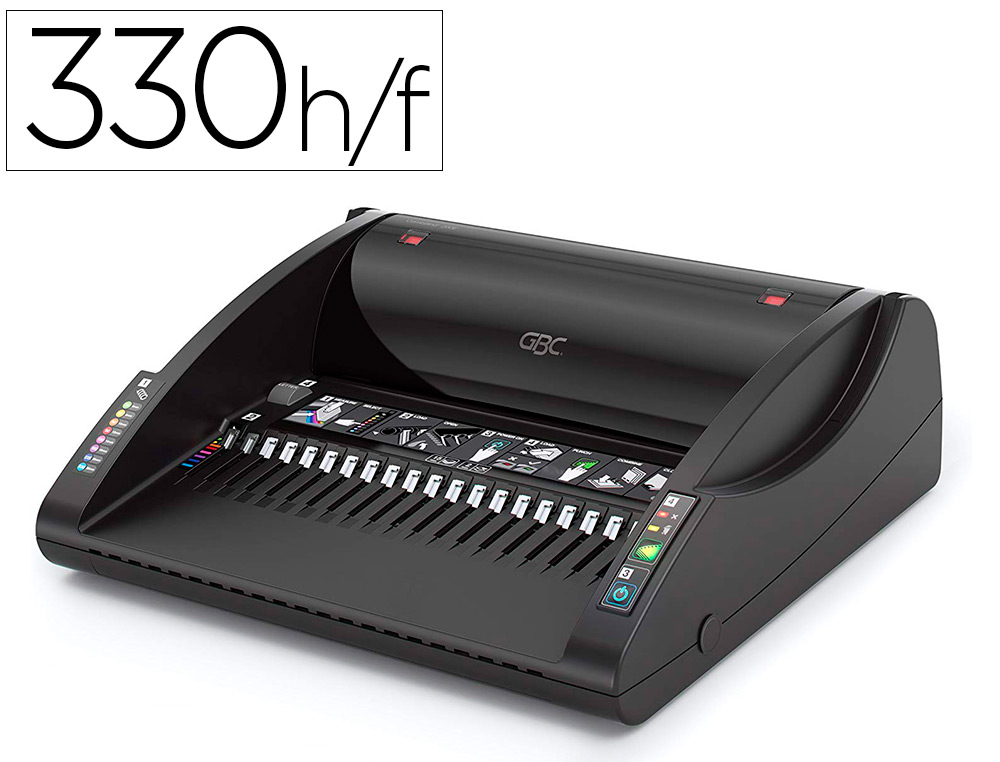 [152471] Encuadernadora electrica para canutillo gbc combbind c200e perfora 15 hojas tamaño a4 encuaderna 330 hojas