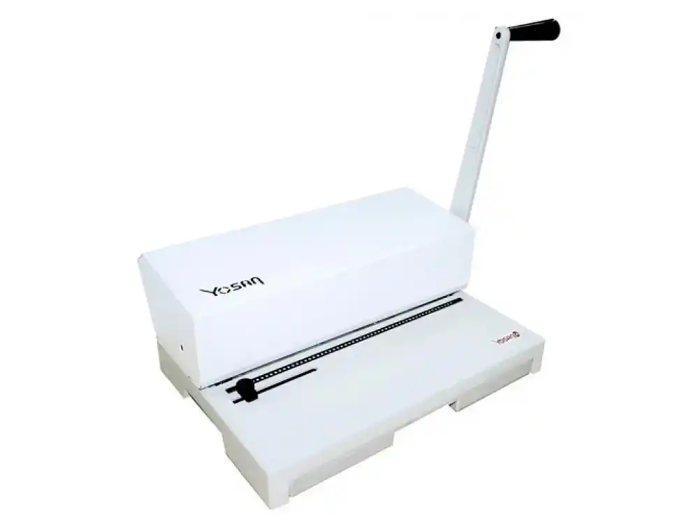 [95634] Encuadernadora para espiral yosan 64 perfora 20 hojas tamaño folio paso 64 5:1 encuaderna hasta 330 hojas