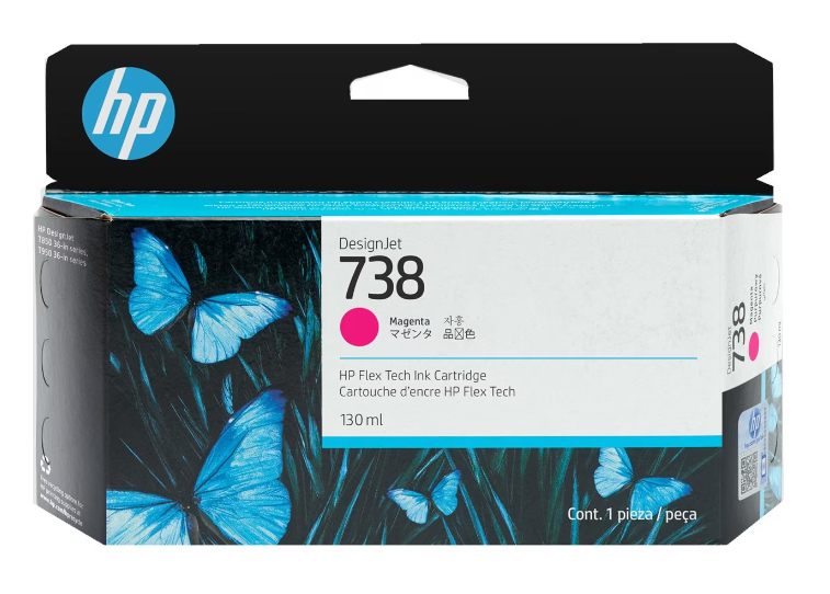 HP DESIGNJET 738 CARTUCHO MAGENTA 130ML