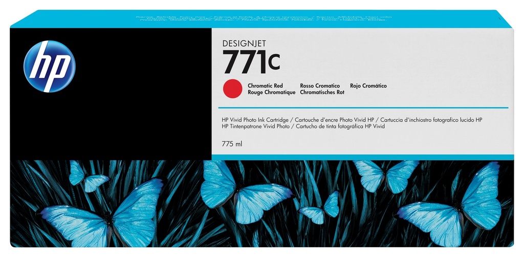 [55554] [B6Y08A] HP Cartucho GF para Z6200 CRD 771C 775ml Rojo Cromatico