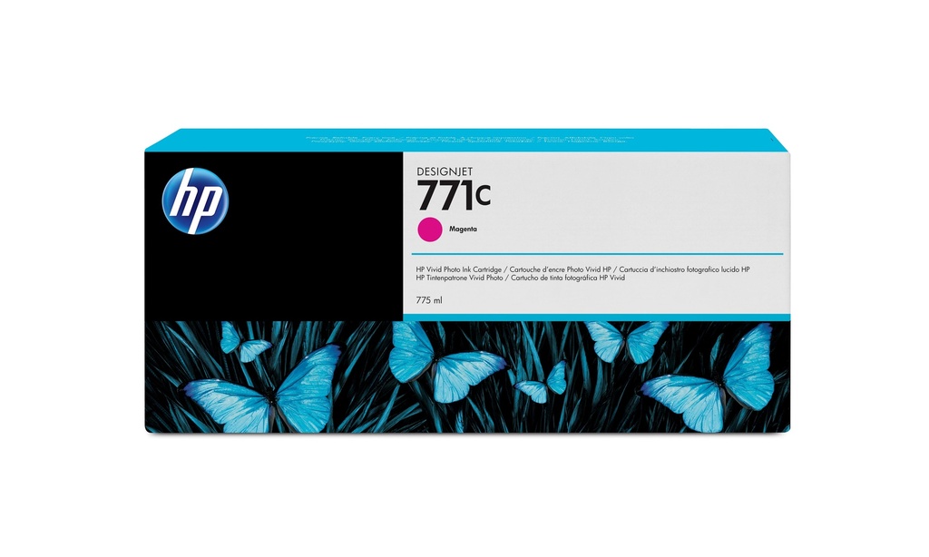 [55553] [B6Y09A] HP Cartucho GF para Z6200 MG 771C 775ml Magenta