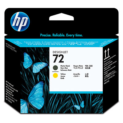 [11402] [C9384A] HP Designjet T610/1100 Cabezal Negro mate y Amarillo nº72
