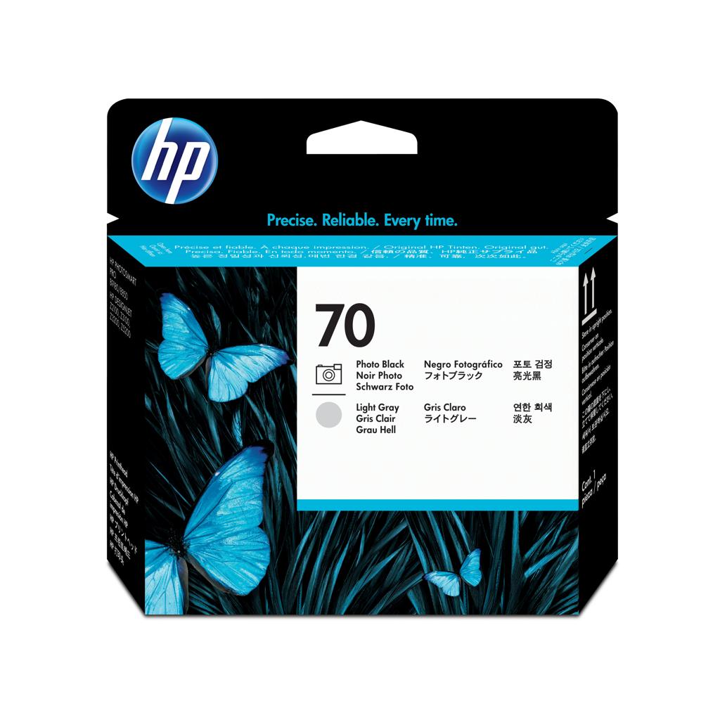 [8972] [C9407A] HP Photosmart Pro B9180/DesignJet Z3200 Nº70 Cabezal de impresion Negro y Gris claro fotografico
