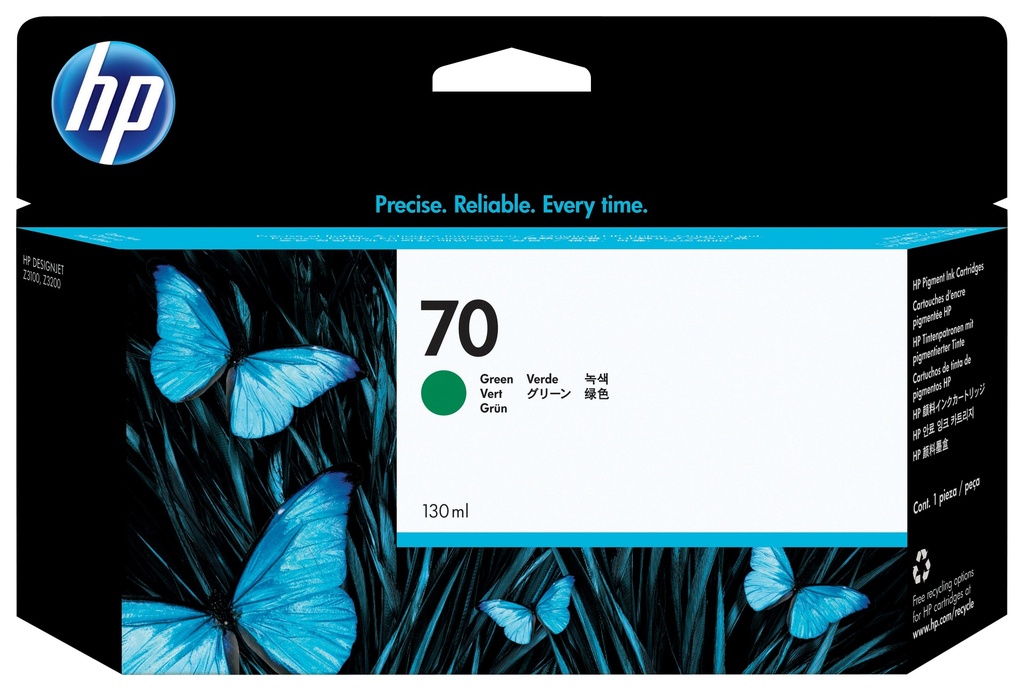[24605] [C9457A] HP Designjet Z3100/Z3200 Nº70 Cartucho verde