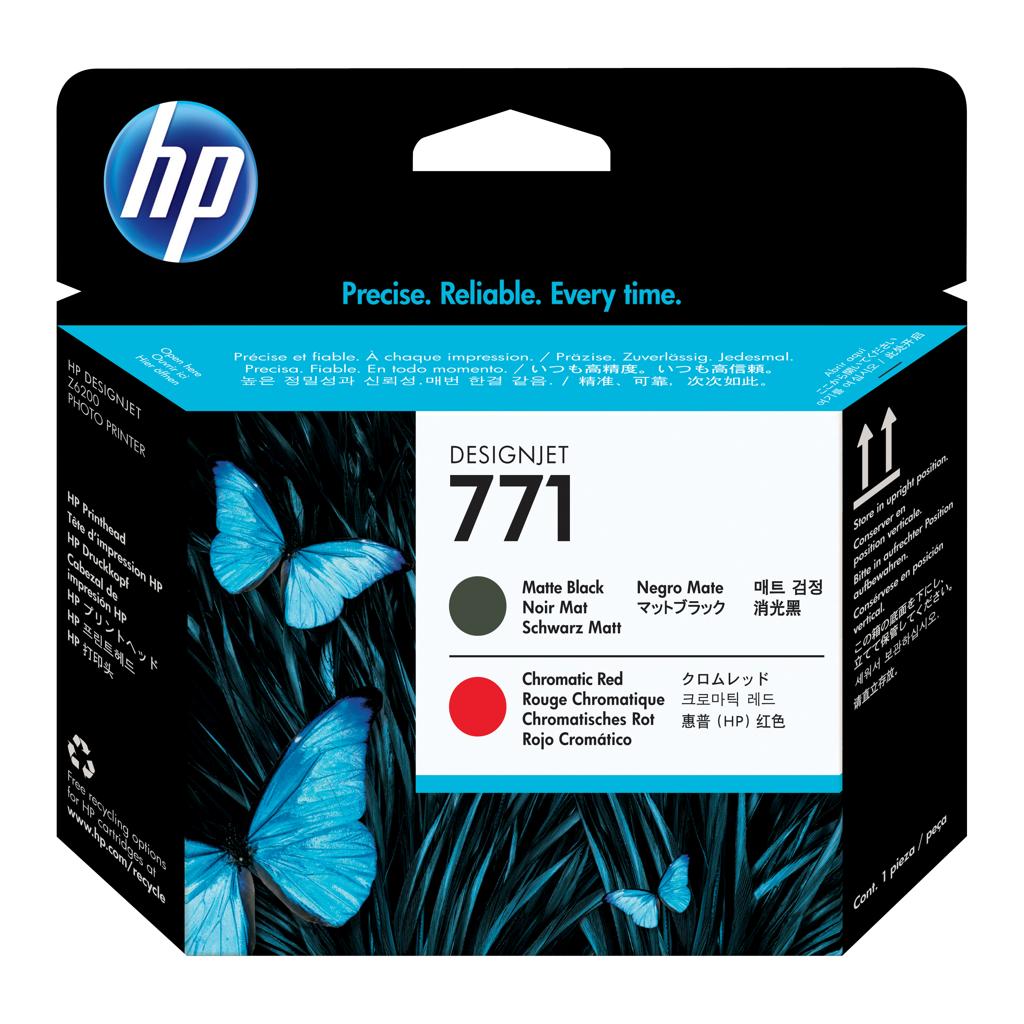 [13689] [CE017A] HP DesignJet Z6200/771 Cabezal negro mate/rojo cromatico