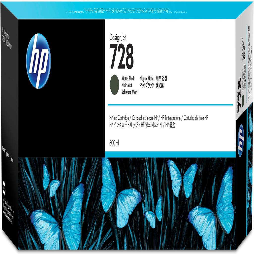 [32223] [F9J68A] HP DesignJet T730 Cartucho Negro Mate Nº728