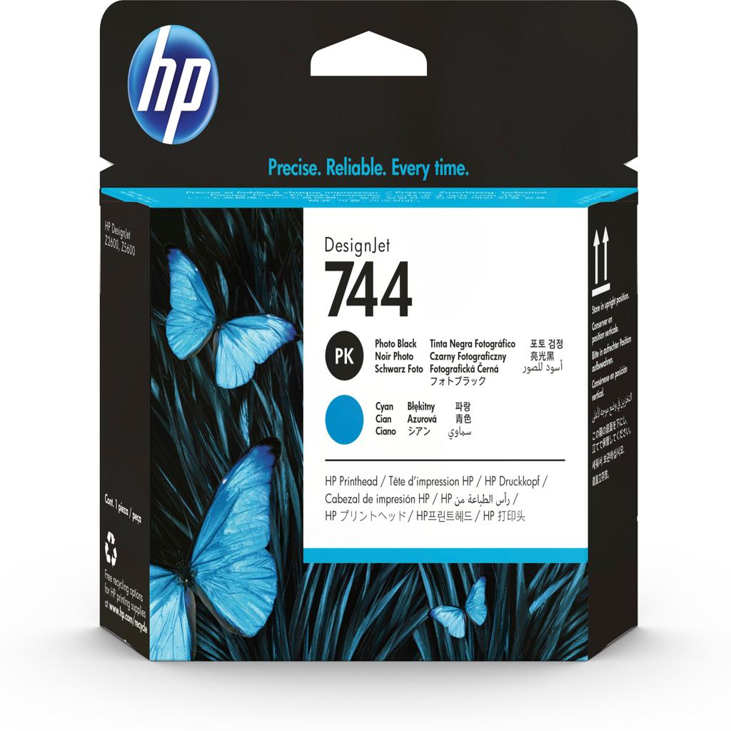 [32562] [F9J86A] HP DesignJet 744 Cabezal de impresion Negro Foto y Cyan